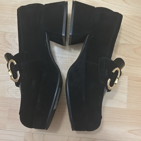 Jeffrey Campbell Black Loafers with Gold Accent - Picture 6 of 12